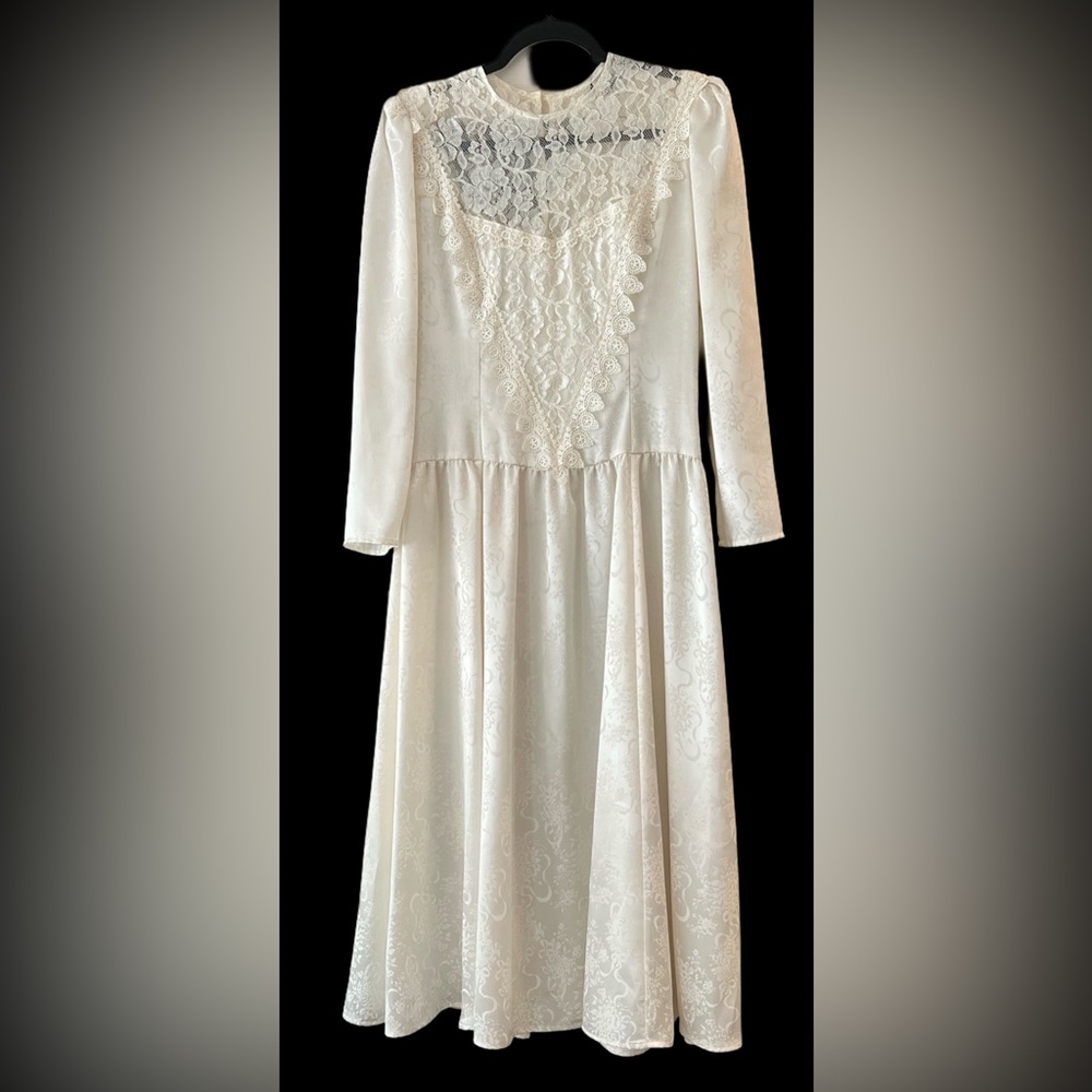 Vintage Scott McClintock cream dress size 10